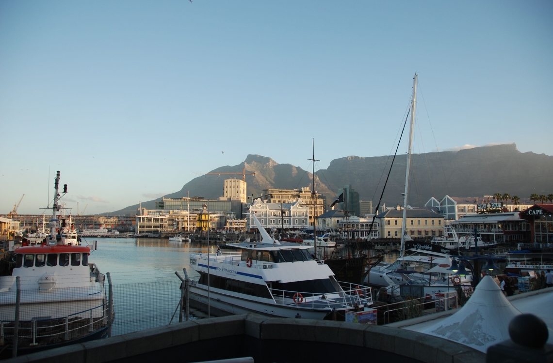 The port in Cape Town